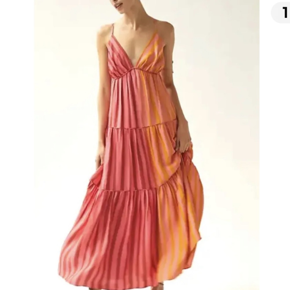 Farm Rio x Anthropologie Striped Maxi Dress - Picture 2 of 9